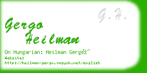 gergo heilman business card
